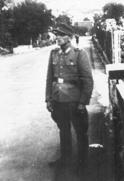Ernst Zirke, an SS man from the staff of the Sobibor extermination camp